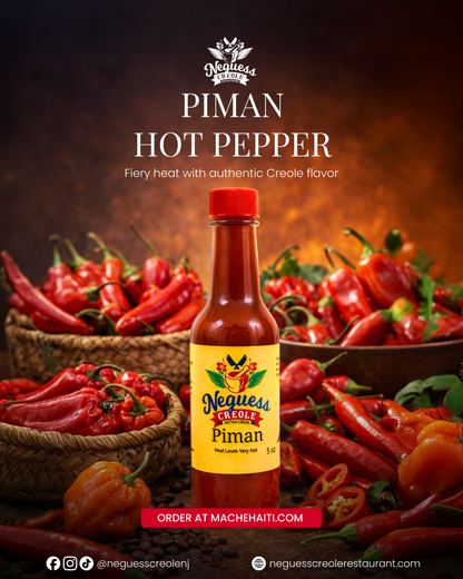 Neguess Creole Scotch Bonnet Hot Sauce