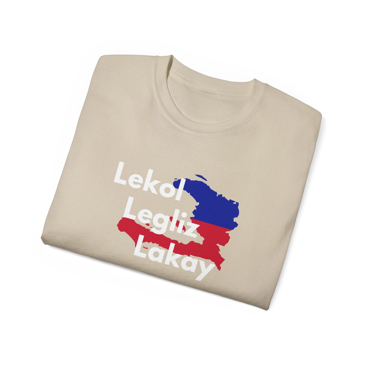 Lekol Legliz Lakay Tee Shirt - Sand / Tan