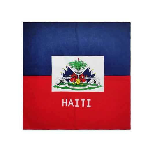 Haitian Flag Bandana 22in x 22in